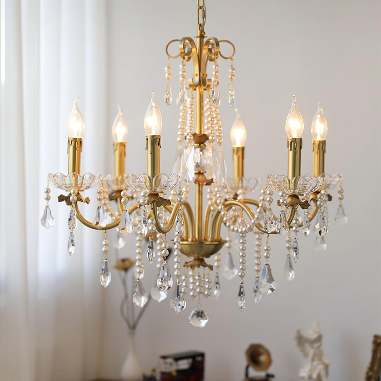 Crystal Pearl Chandelier - Blowlighting