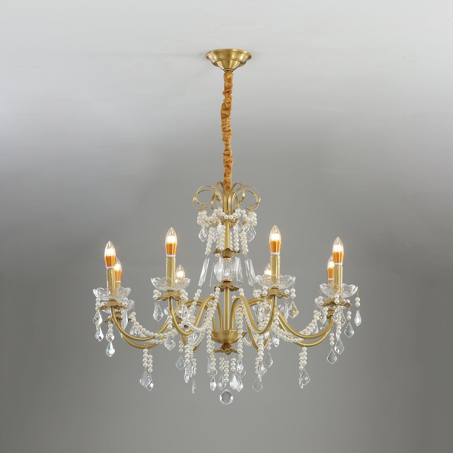 Crystal Pearl Chandelier - Blowlighting