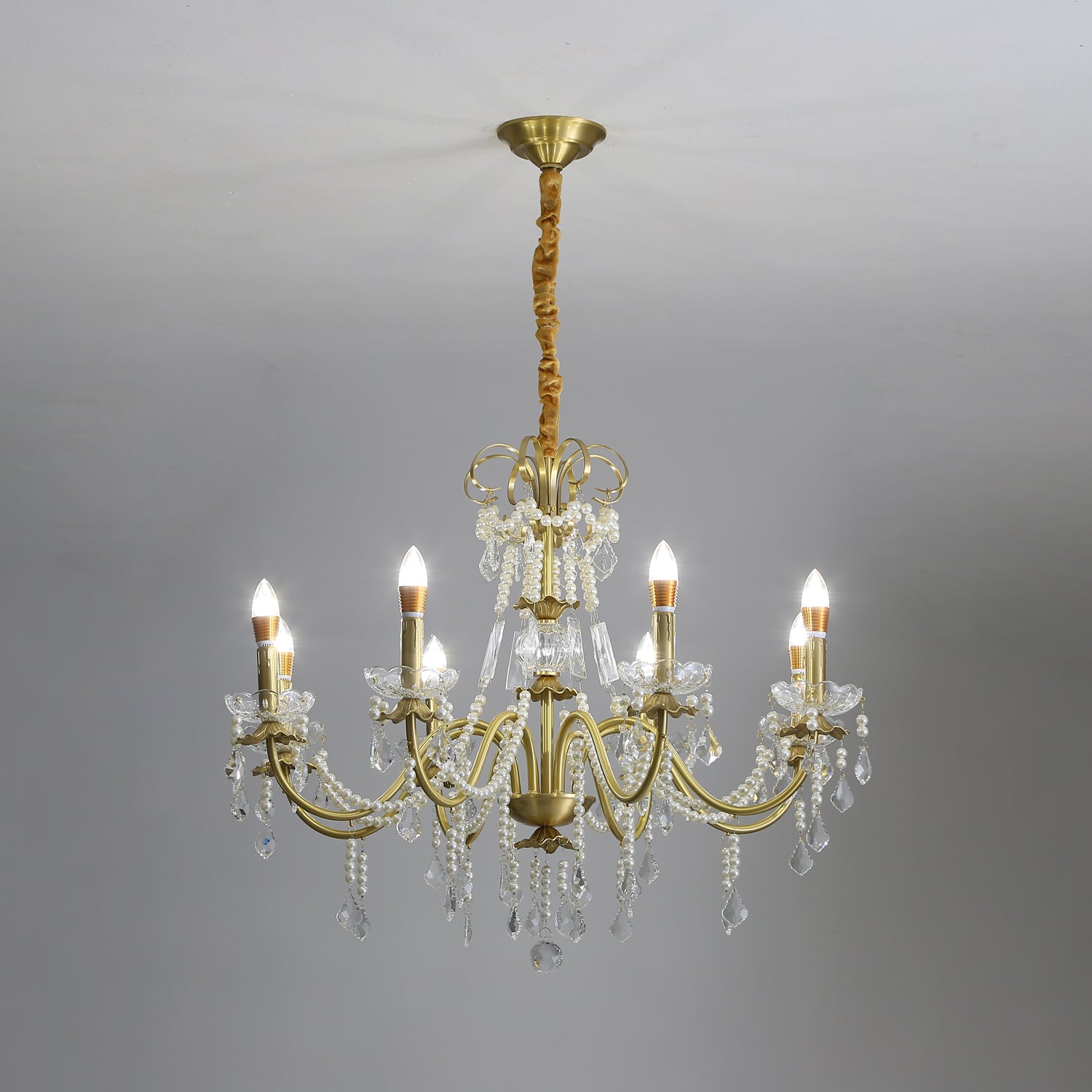 Crystal Pearl Chandelier - Blowlighting