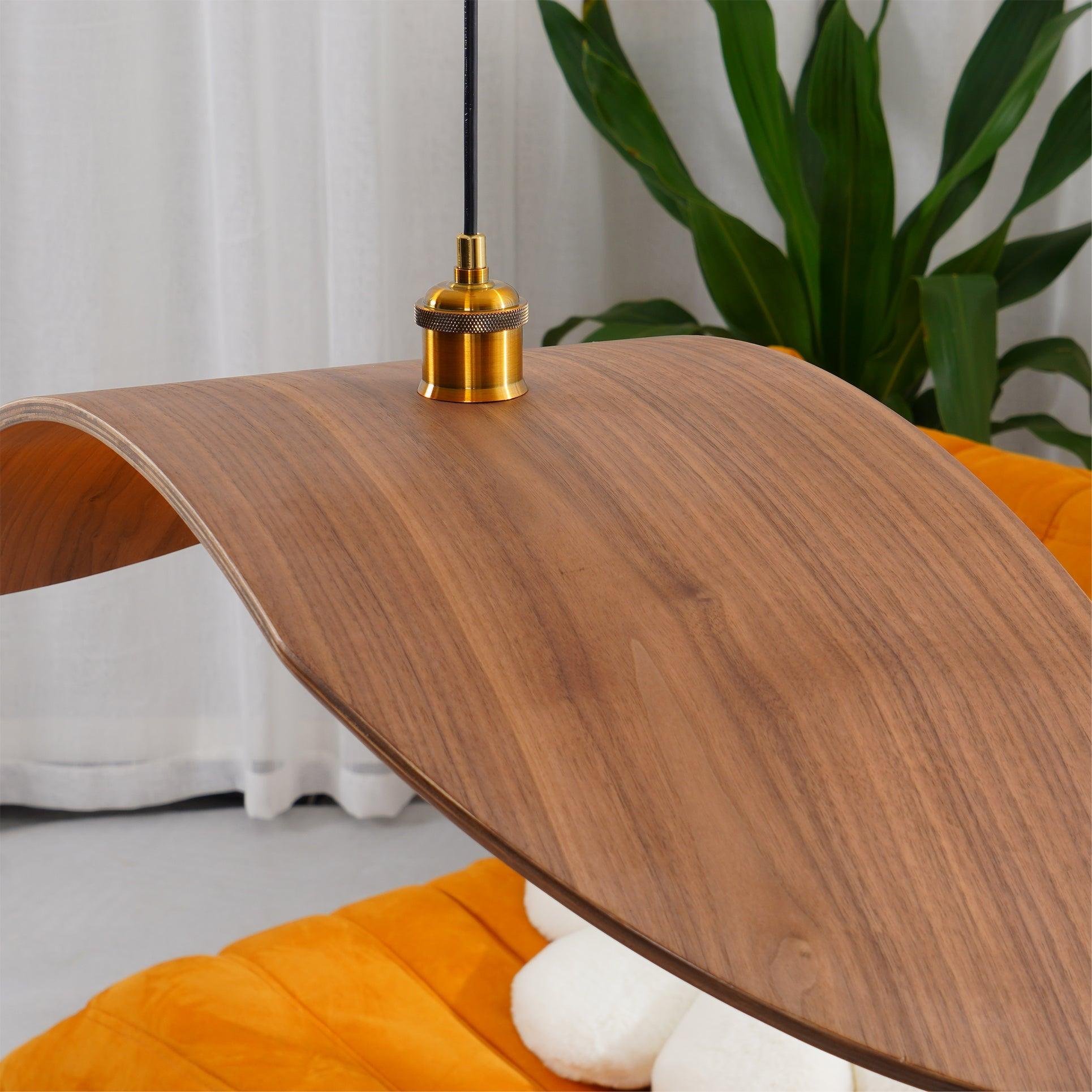 Muto Metallo Legno Curve Lampade a Sospensione