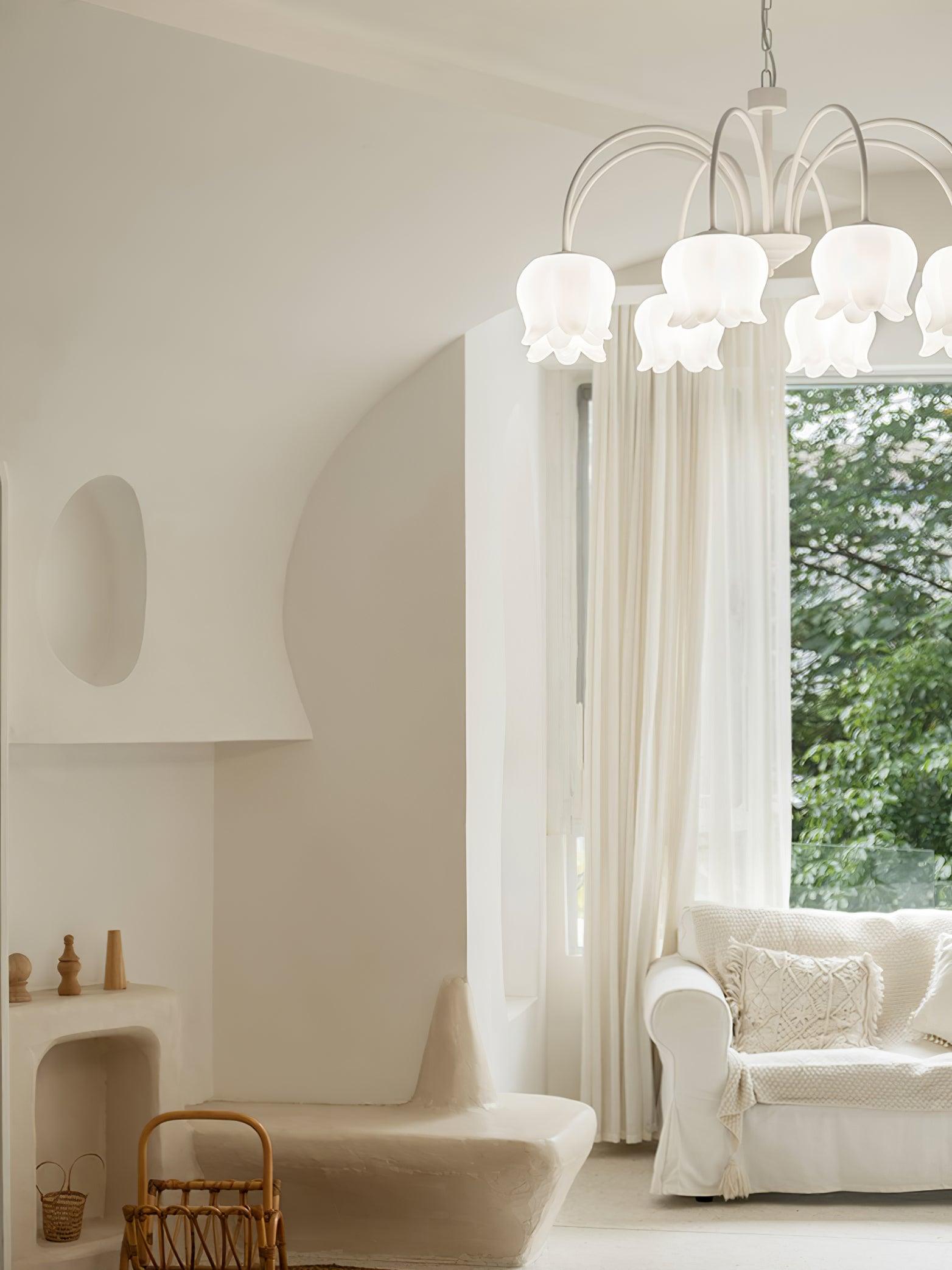Curved Arm Bell Chandelier - Blowlighting