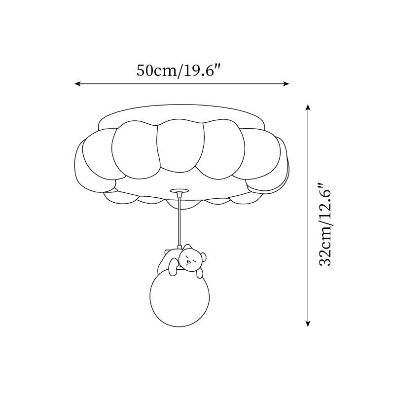 Aria Lampada da Soffitto a Forma di Torta Orsetto