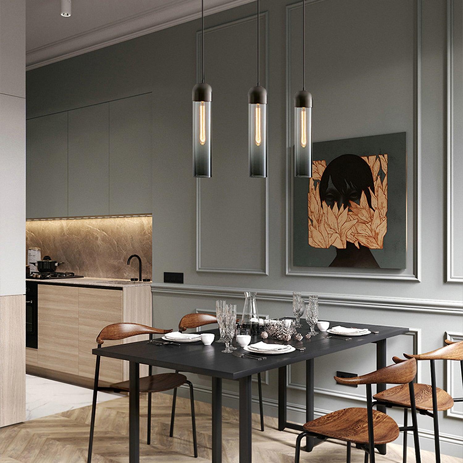 Glass Cylindrical Shape Pendant Light - Blowlighting