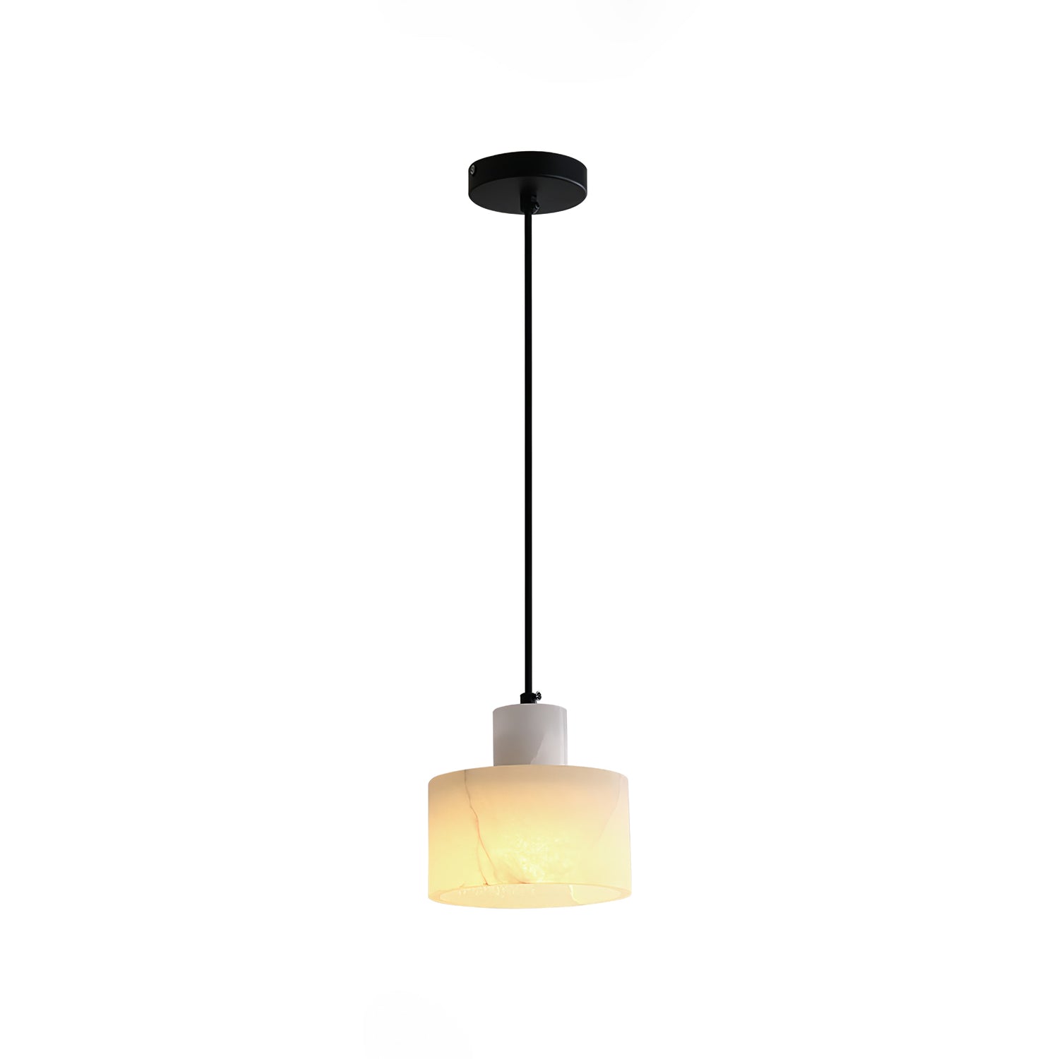 Alabaster Pendant Lgiht Dual Cylindrical - Neutralighting