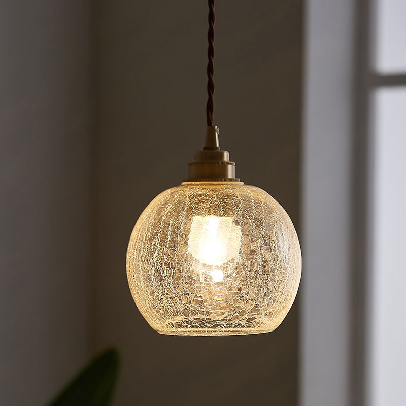 Hailie Lusso Vetro Trasparente Retro Lampade a Sospensione