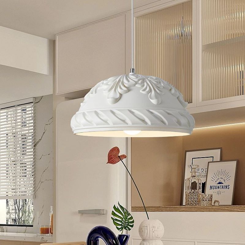 Aria Classica Metallo Resina Sospensione Bianco Soggiorno Camera da letto Ristorante