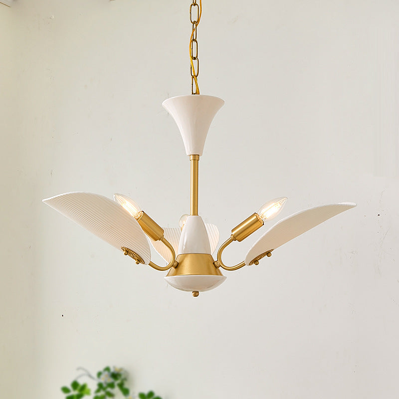 Silva Classica Metallo Acrilico Lux Lampadario Bianco Soggiorno Camera da letto
