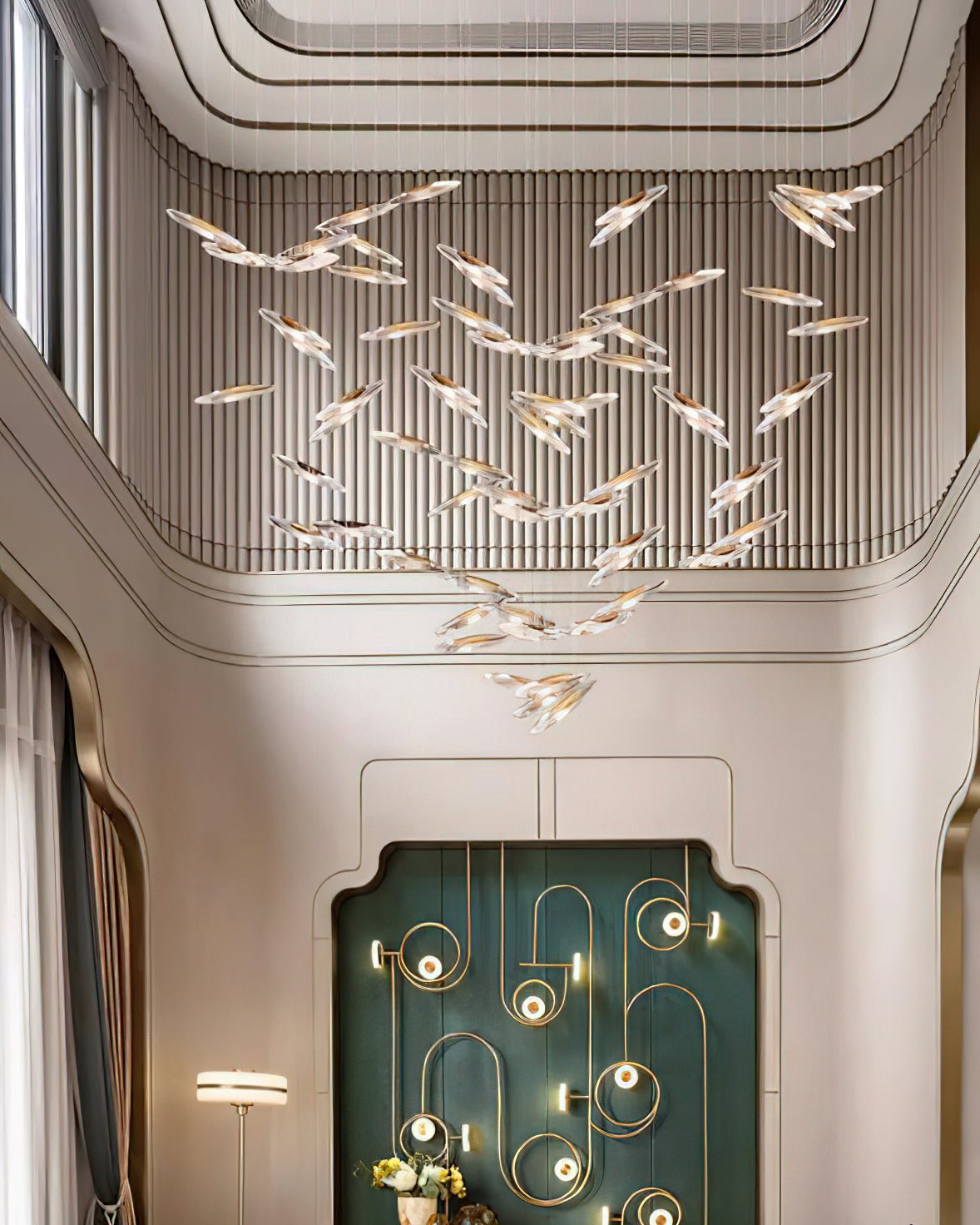 Moonlight Whispers Chandelier - Blowlighting