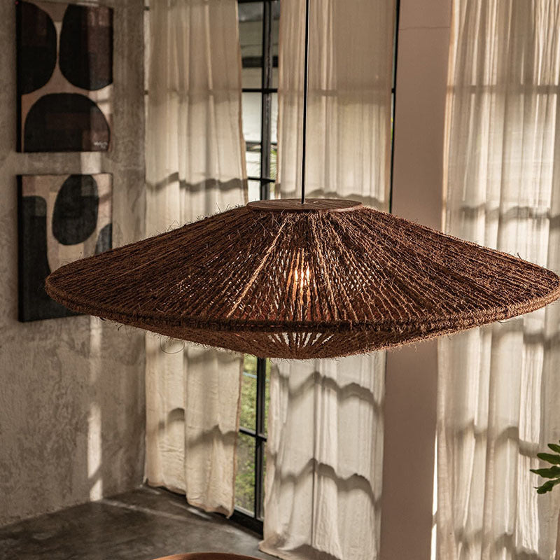 Ritta Rustico Lampade a Sospensione Rattan Soggoiorno Sala da Pranzo