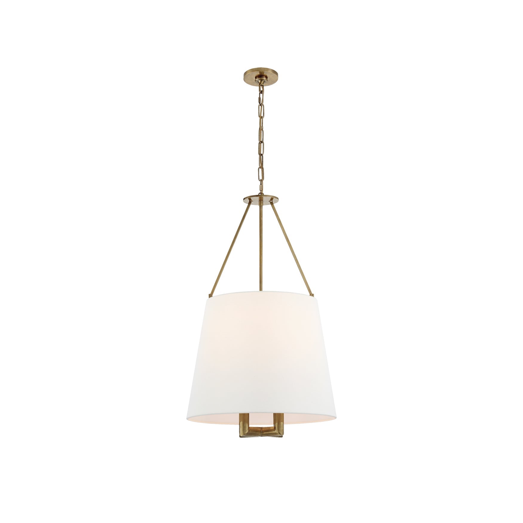 Loom Vintage Industrial Brass Fabric Pendant Lamp - Lamp Copper