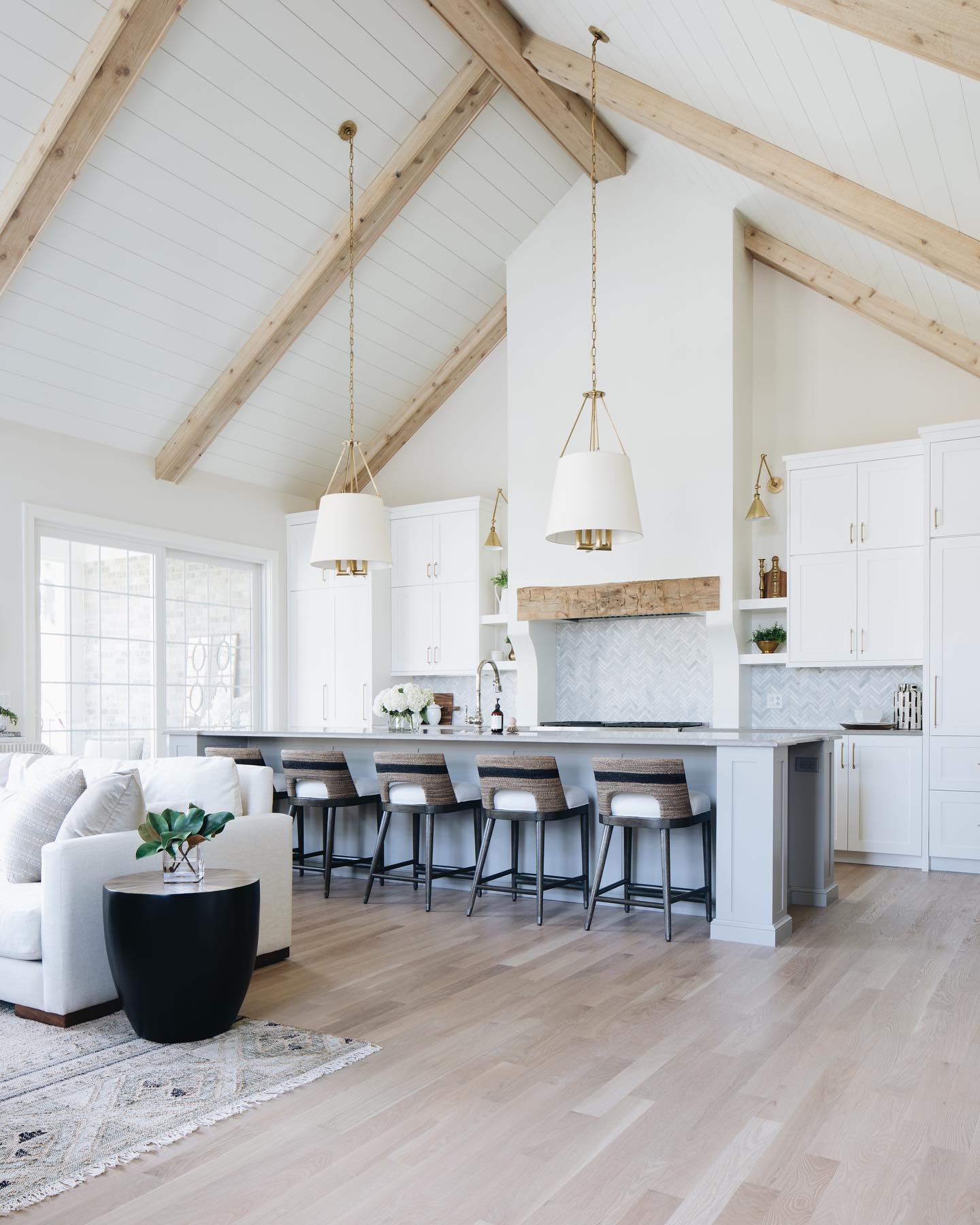 Loom Vintage Industrial Brass Fabric Pendant Lamp - Lamp Copper