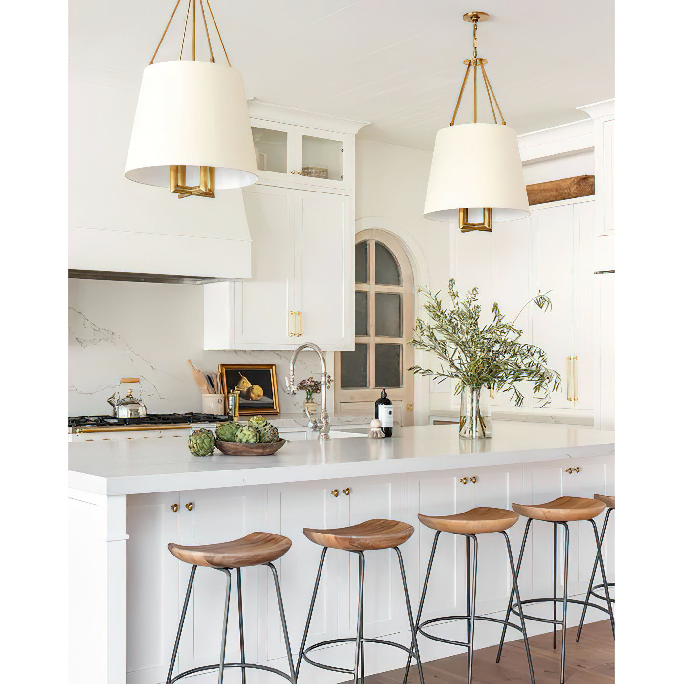 Loom Vintage Industrial Brass Fabric Pendant Lamp - Lamp Copper