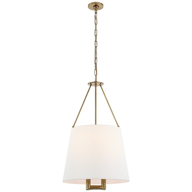 Loom Vintage Industrial Brass Fabric Pendant Lamp - Lamp Copper