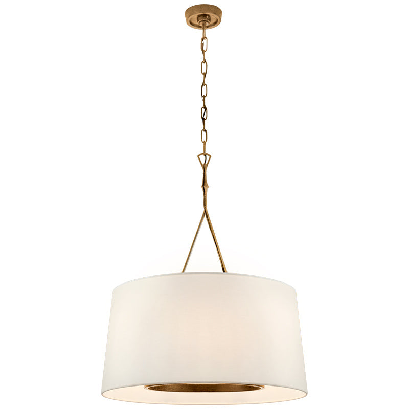 Wink Modern Minimalist Brass Fabric Pendant Lamp - Lamp Copper