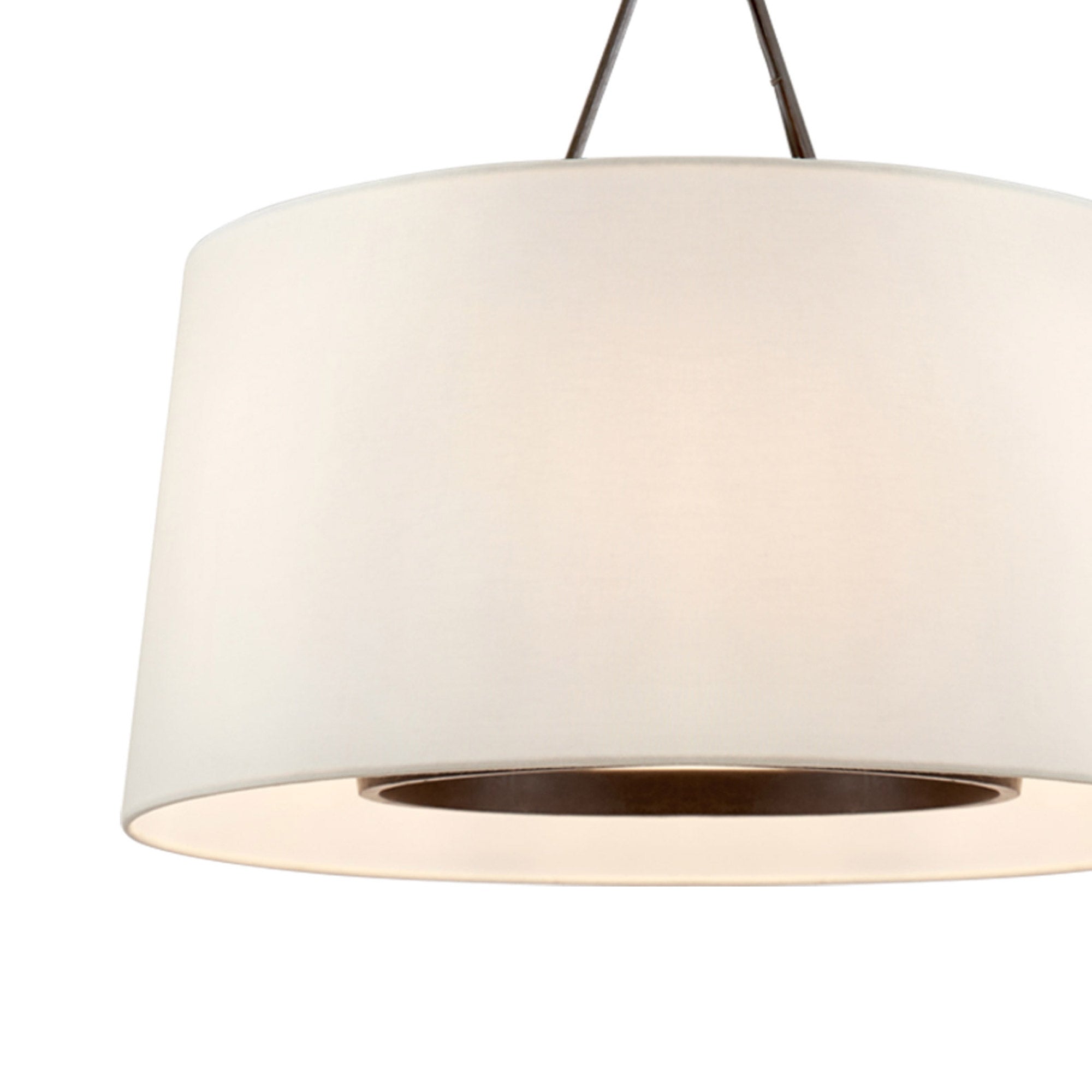 Wink Modern Minimalist Brass Fabric Pendant Lamp - Lamp Copper