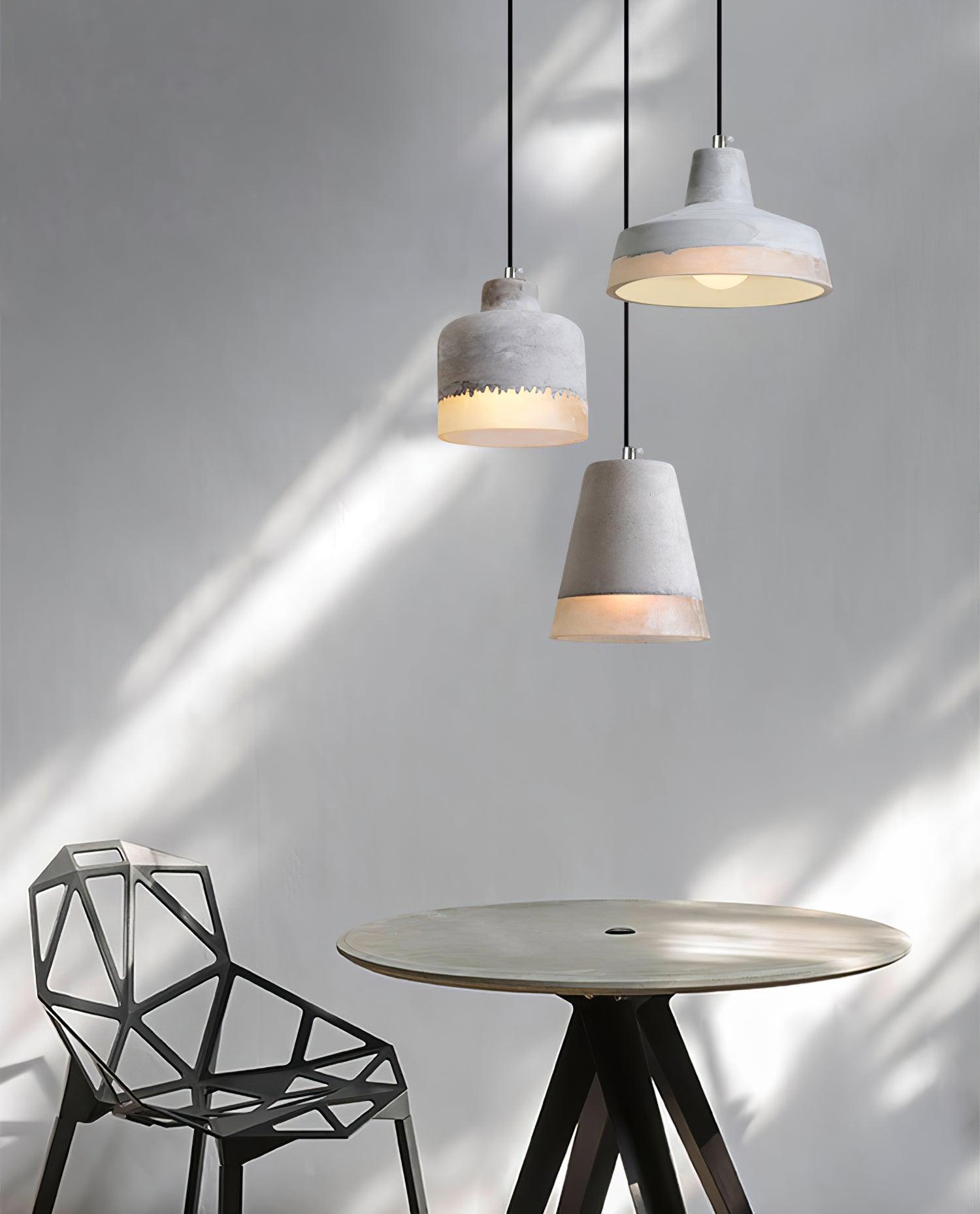 Delia Cement Pendant Light - Blowlighting