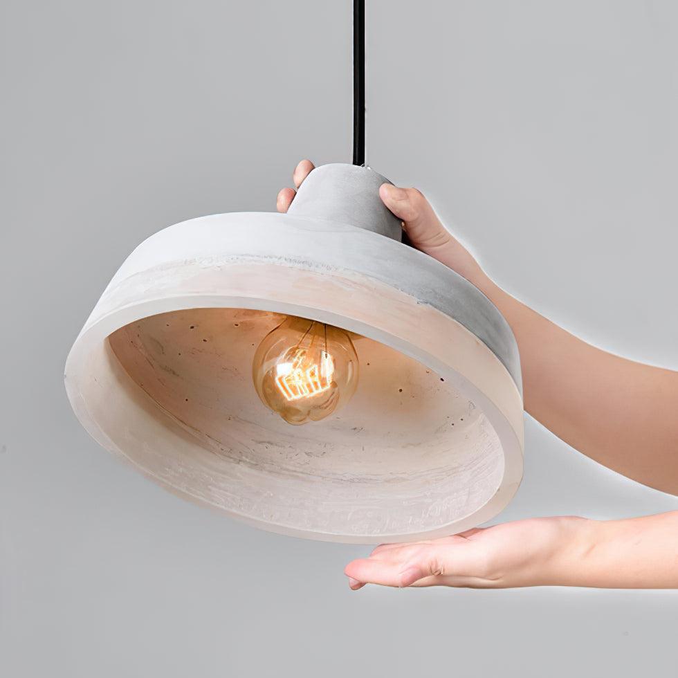 Delia Cement Pendant Light - Blowlighting
