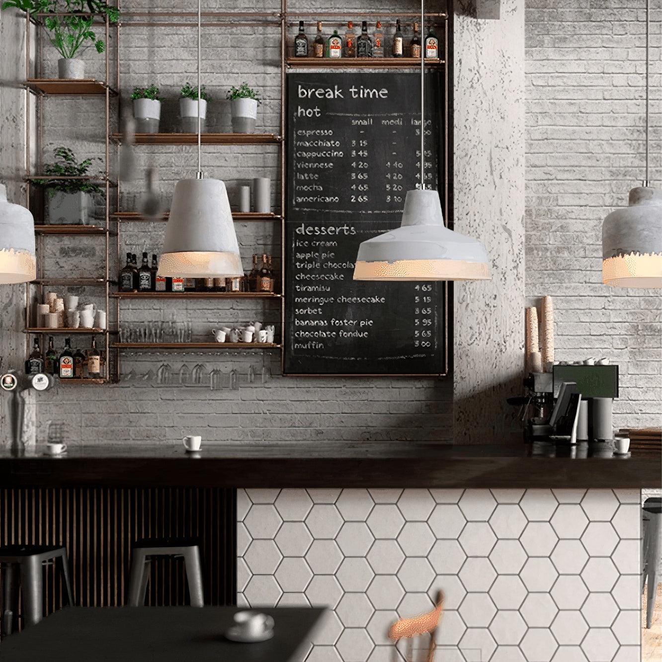 Delia Cement Pendant Light - Blowlighting