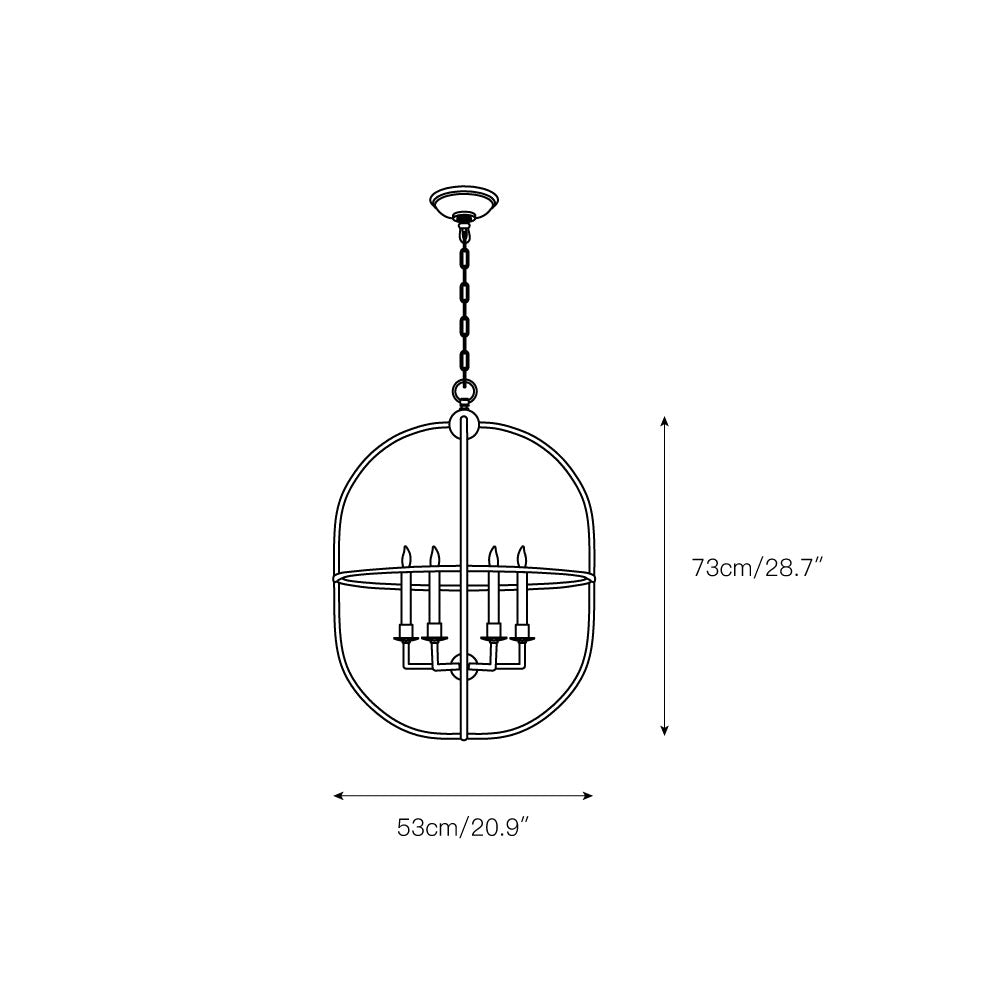 Sylph Vintage Industrial Open Brass Metal Pendant Lamp - Lamp Copper