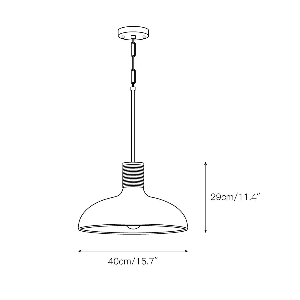 Tweak Modern Minimalist Brown Metal Pendant Lamp - Lamp Copper