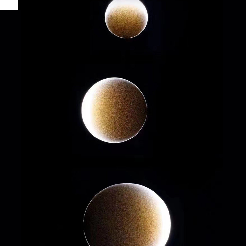Aria Design Moderna LED Appliquea Decorativo Metallo Luna Soggiorno/Camera da Letto