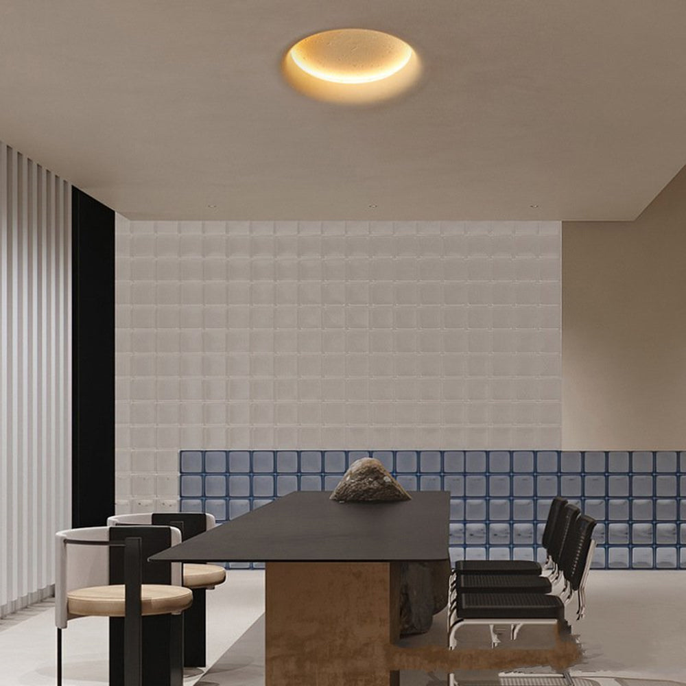 Aria Decorativa Bellissimo LED Emisfero Luna Applique Metallo Gesso Soggiorno/Camera da Letto