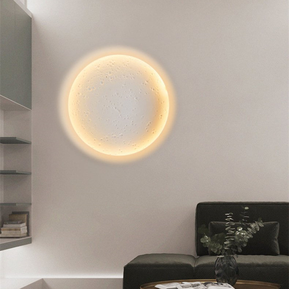 Aria Decorativa Bellissimo LED Emisfero Luna Applique Metallo Gesso Soggiorno/Camera da Letto