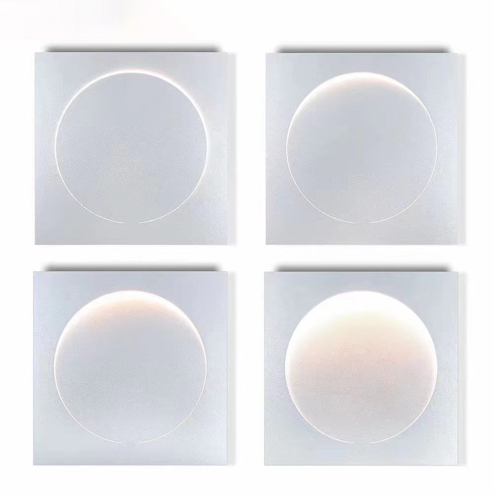 Aria Design Moderna LED Appliquea Decorativo Metallo Luna Soggiorno/Camera da Letto
