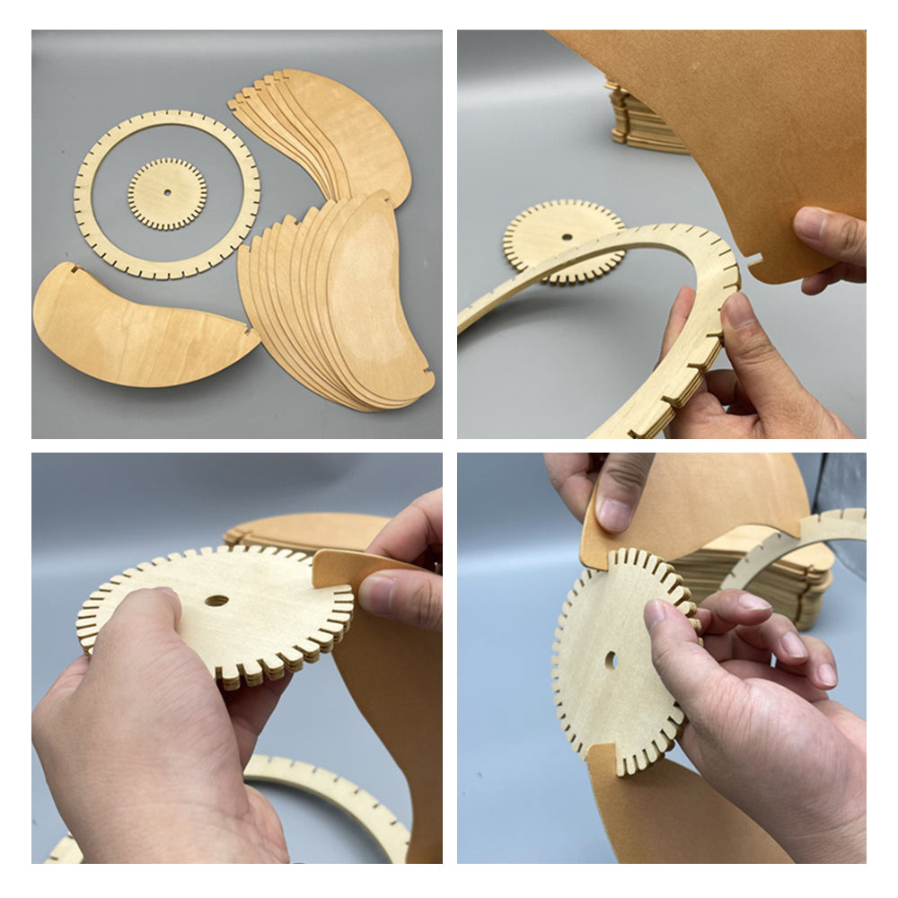 Muto Artificiale Metallo Legno Lampade a Sospensione Camera da Letto