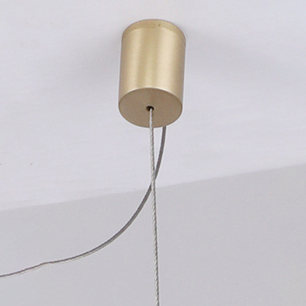 Arisha Moderni LED Lampada a Sospensione Metallo/Acrilico Oro Onda Camera da Letto