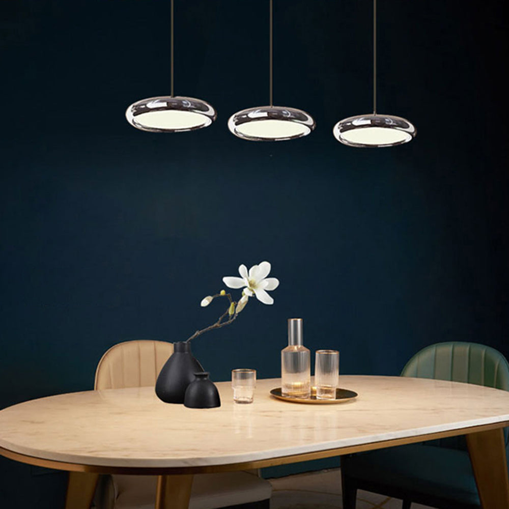 Arisha Minimalista LED Lampade a Sospensione Metallo Argento/Oro/Rosa Circolare Soggiorno/Camera da Letto/Sala da Pranzo