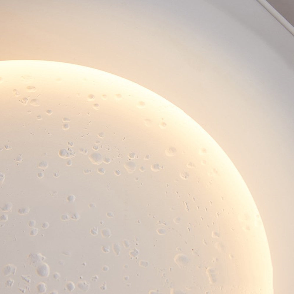 Aria Decorativa Bellissimo LED Emisfero Luna Applique Metallo Gesso Soggiorno/Camera da Letto