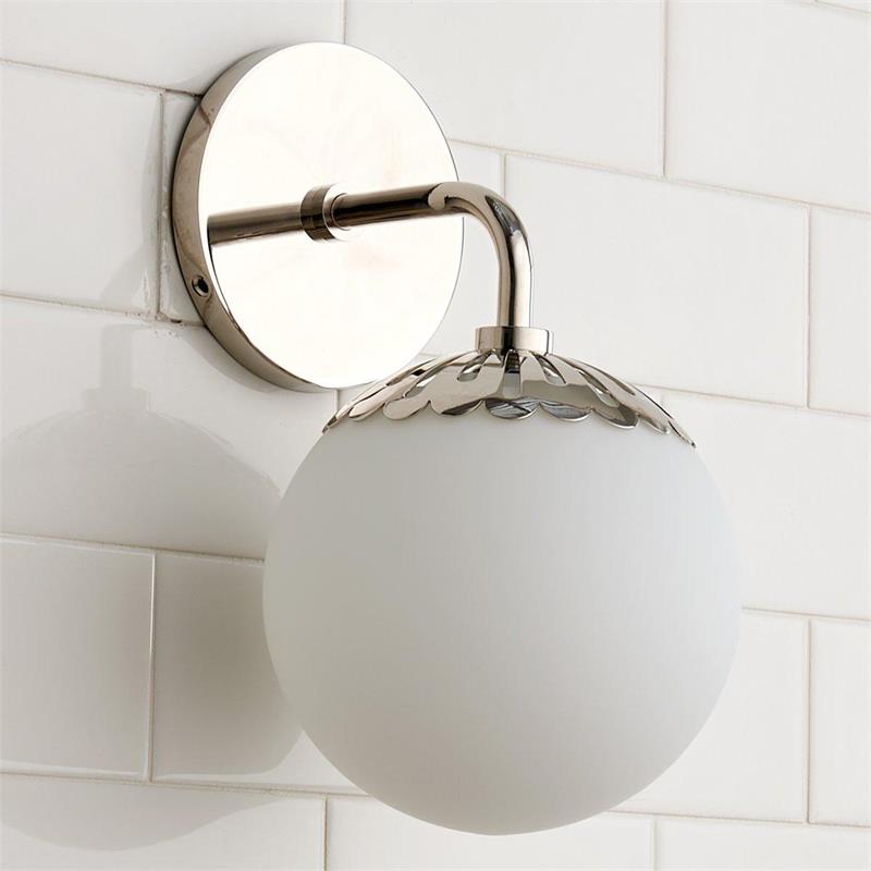 Aegis Modern Minimalist Globe Brass Glass Sconce Wall Lamp - Lamp Copper