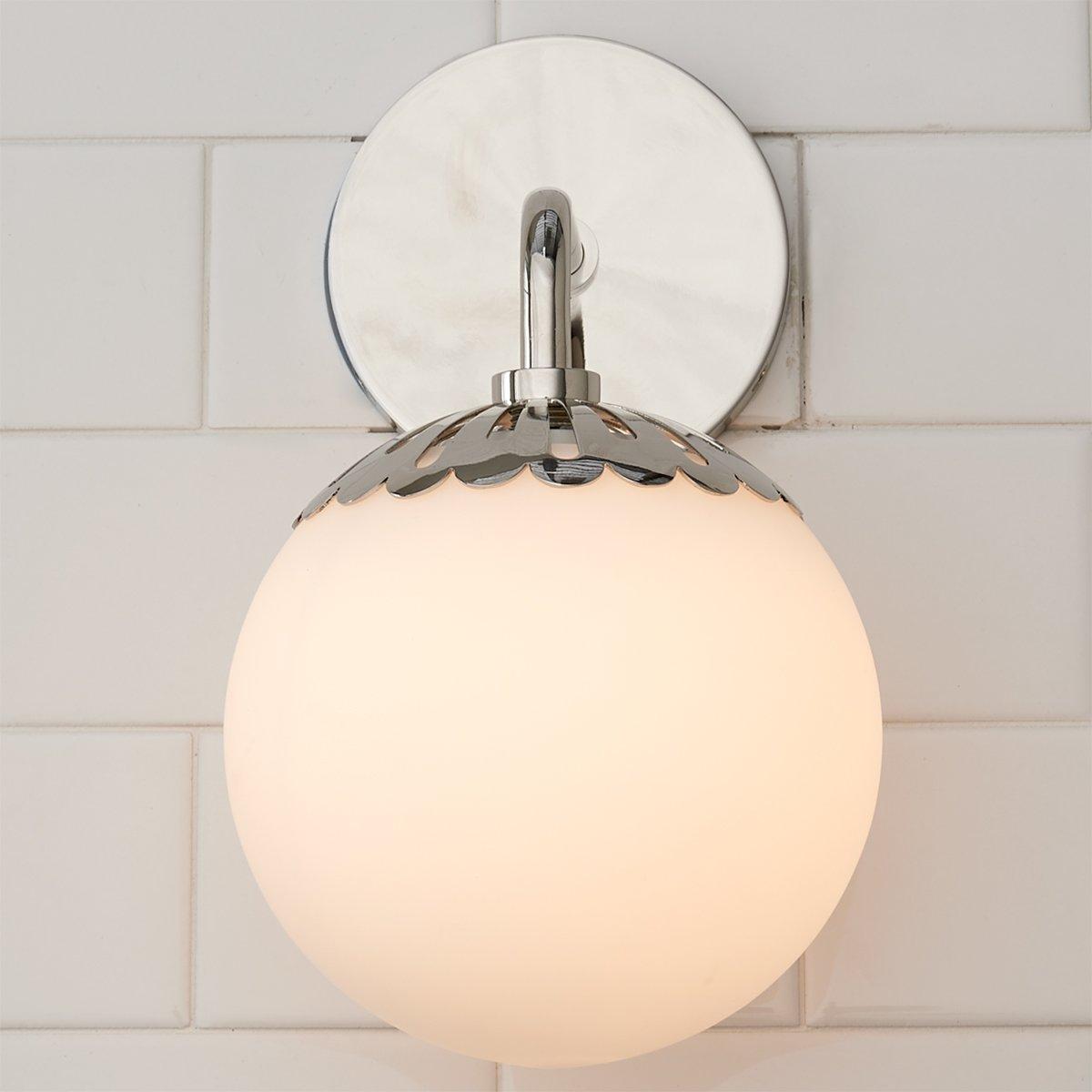 Aegis Modern Minimalist Globe Brass Glass Sconce Wall Lamp - Lamp Copper