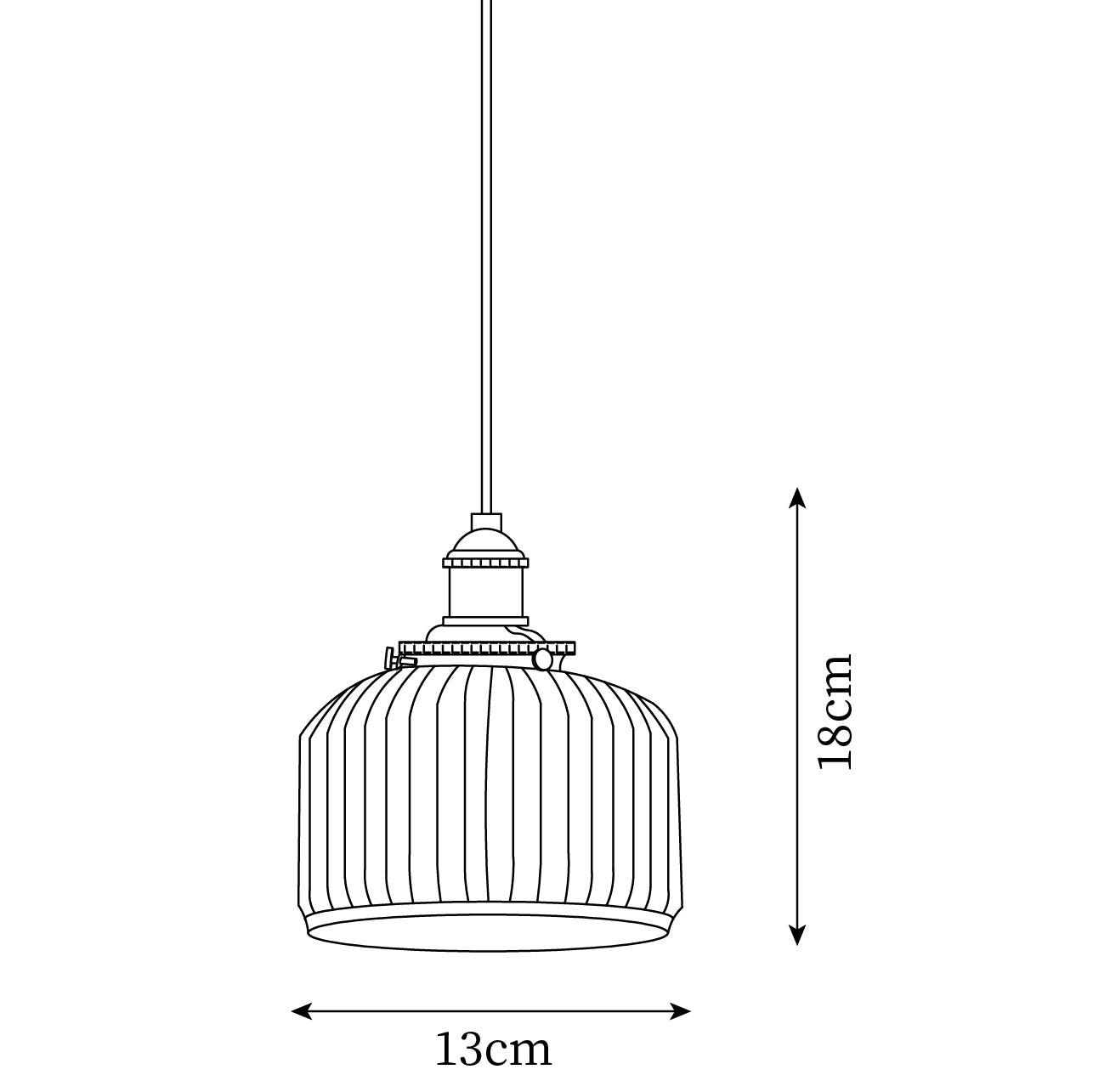 Pendant Lamp Ribbed Ceramic Shade - Letslighting