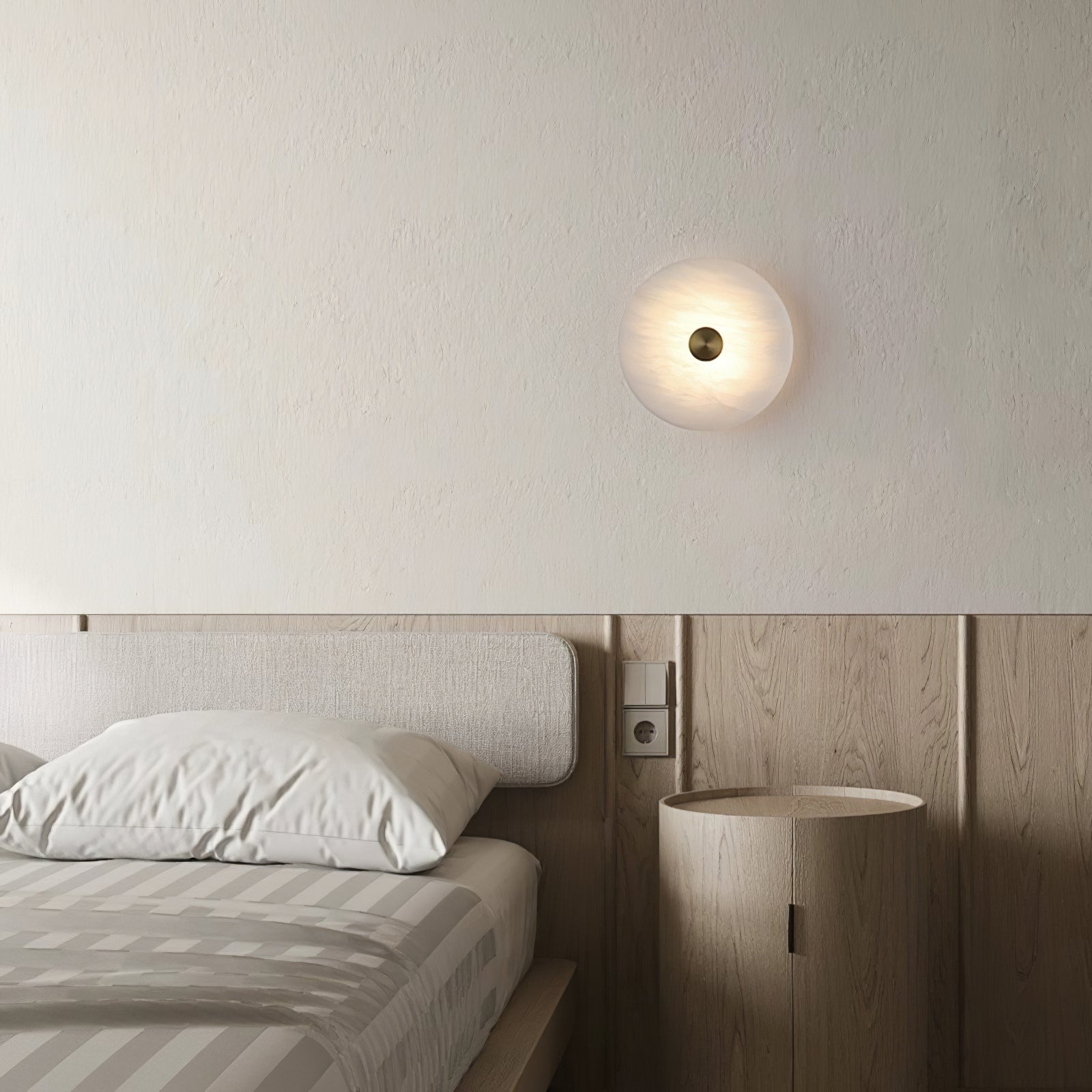 Selina Minimalist Alabaster Ceiling Light - Letslighting