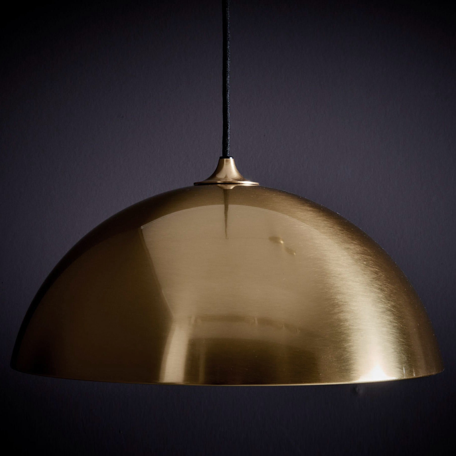 Omen Modern Minimalist Dome Balance Brass Metal Pendant Lamp - Lamp Copper