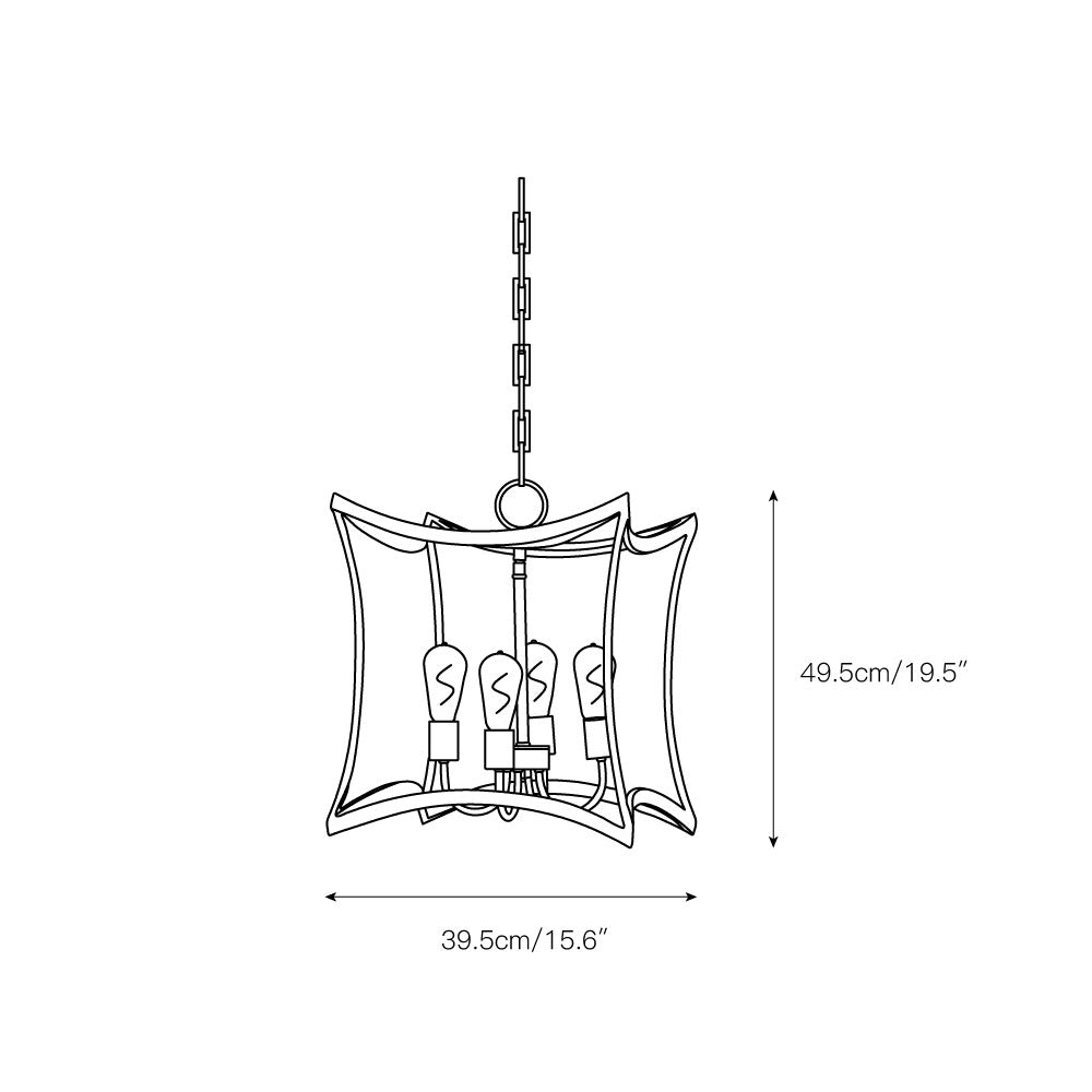 Tract Elegance Vintage Brass Metal Lantern Pendant Lamp - Lamp Copper