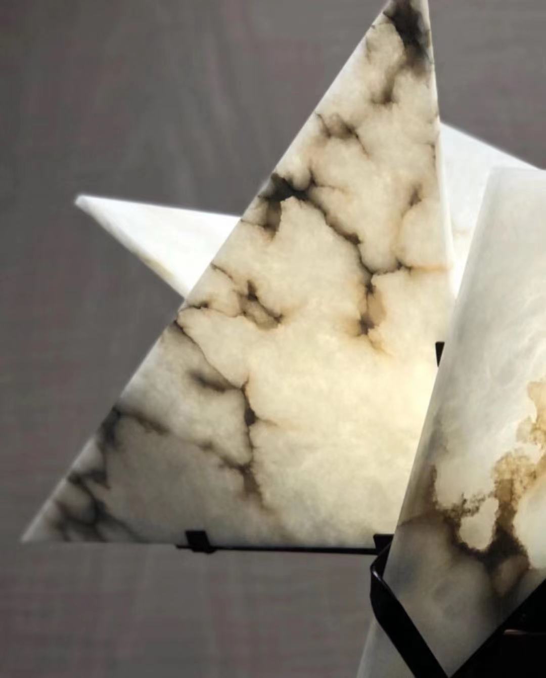 Drape Alabaster Floor Lamp - Lamp Copper