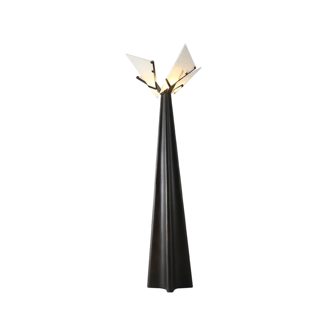 Drape Alabaster Floor Lamp - Lamp Copper
