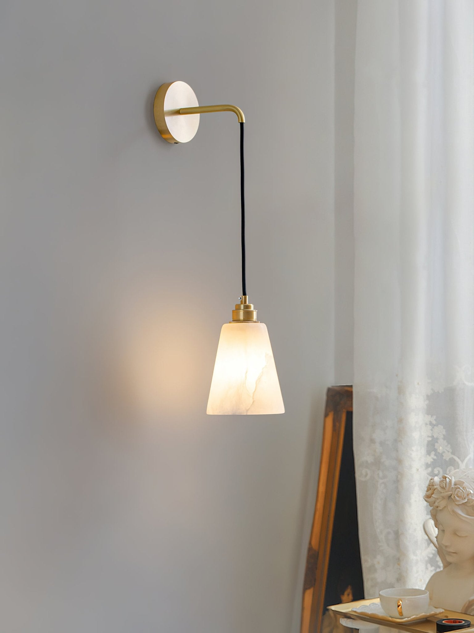 Alba Alabaster Wall Pendant Light - Neutralighting