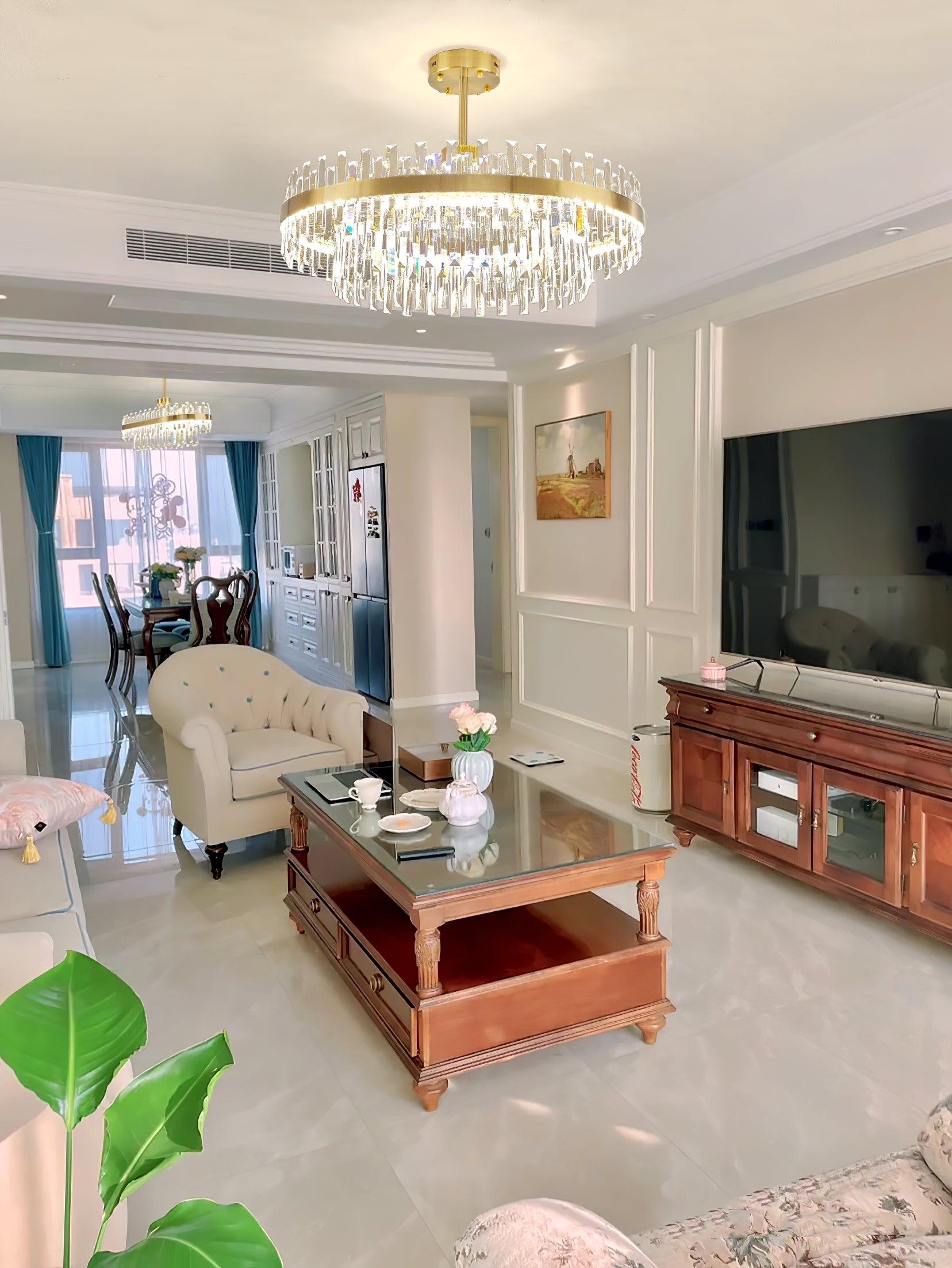 Drum Glass Chandelier - Blowlighting