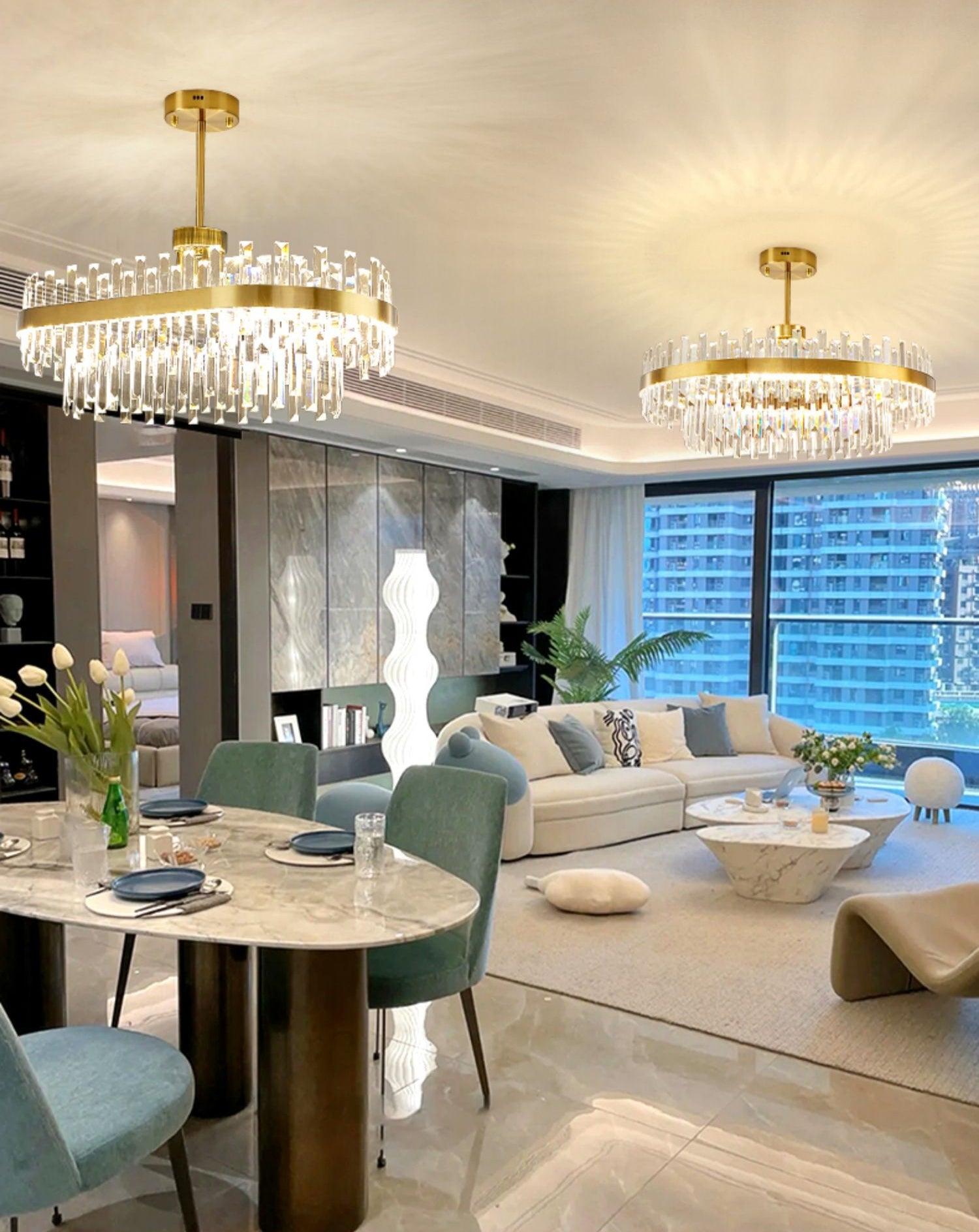 Drum Glass Chandelier - Blowlighting