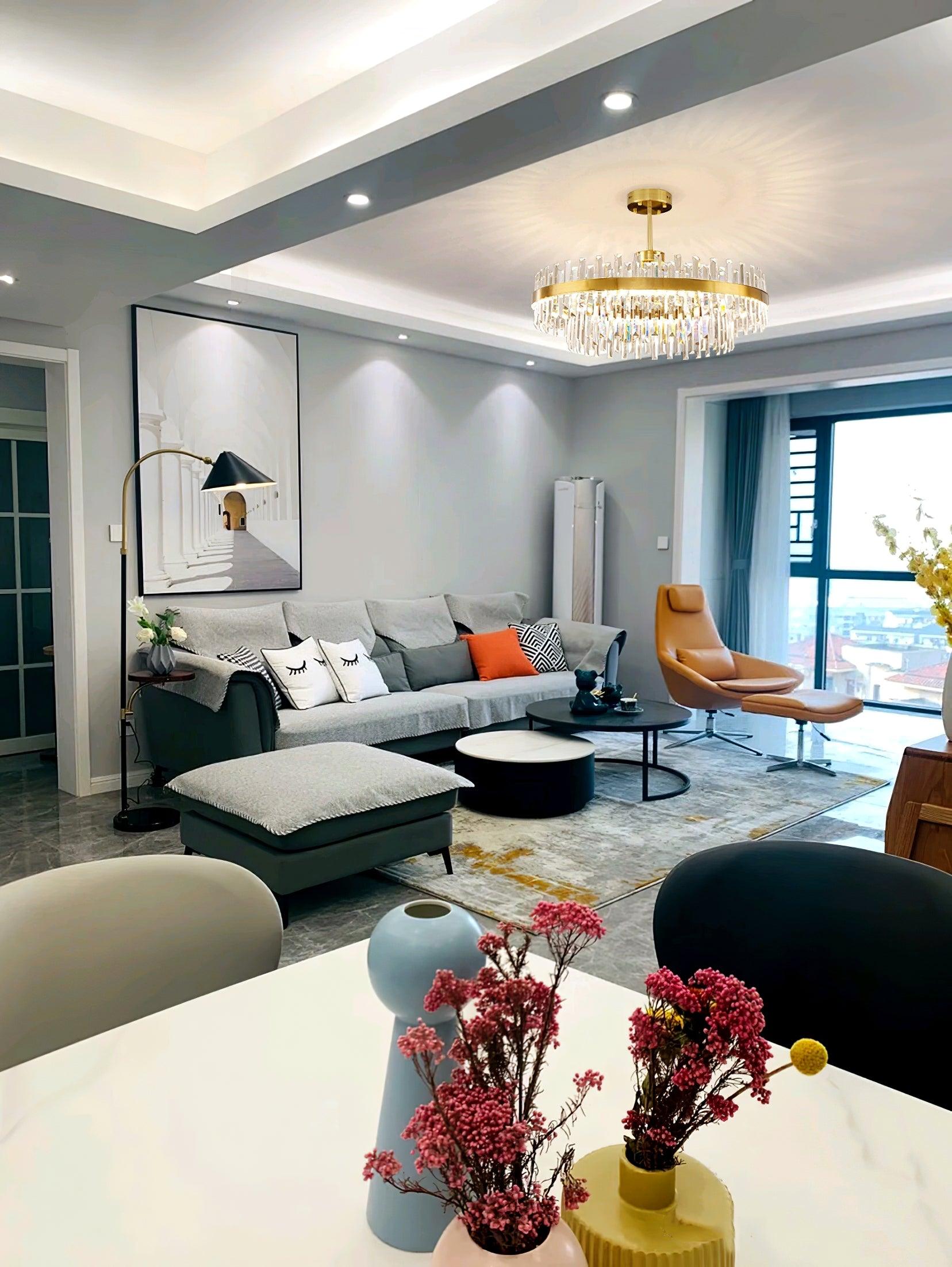 Drum Glass Chandelier - Blowlighting