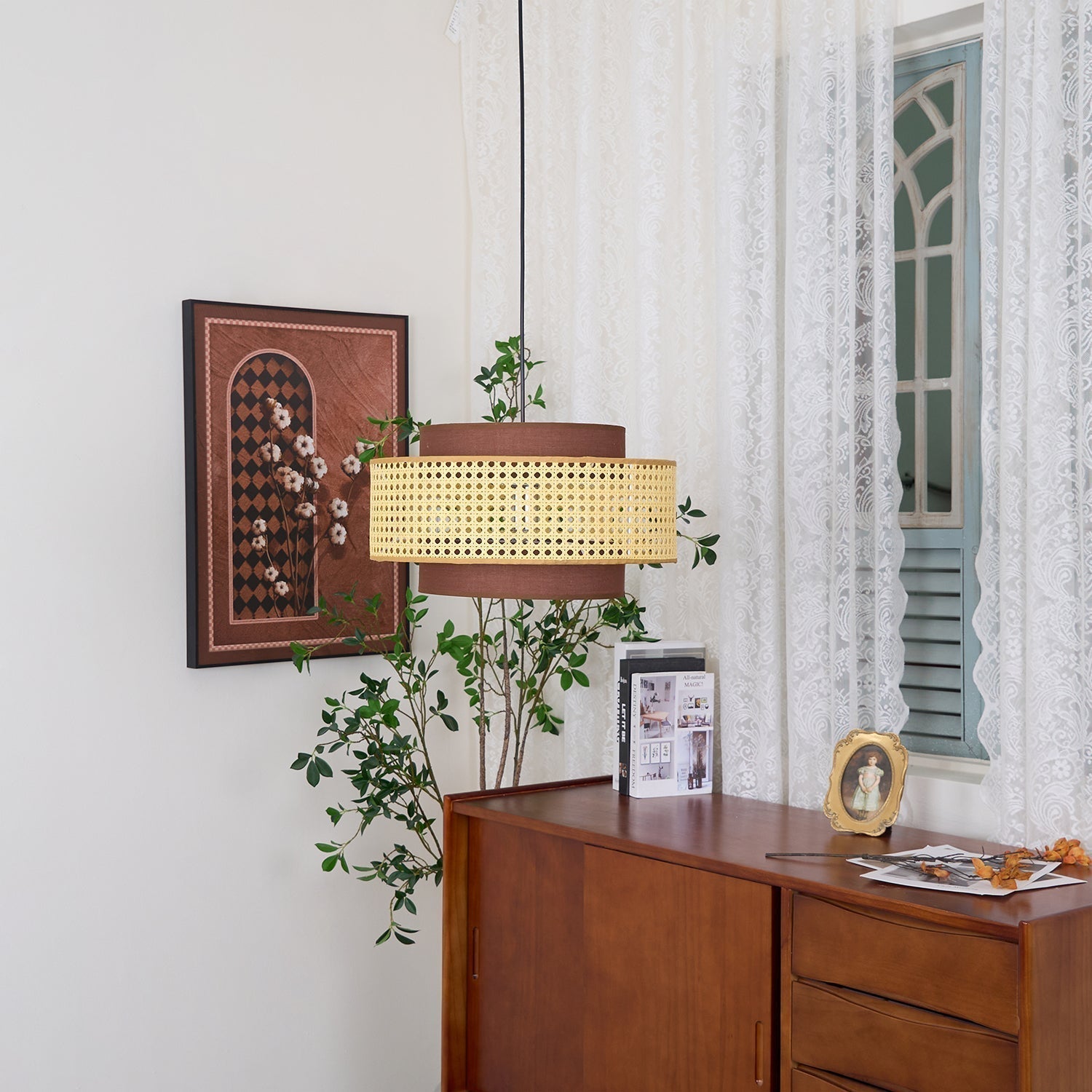 Drum Shade Pendant Light - Blowlighting