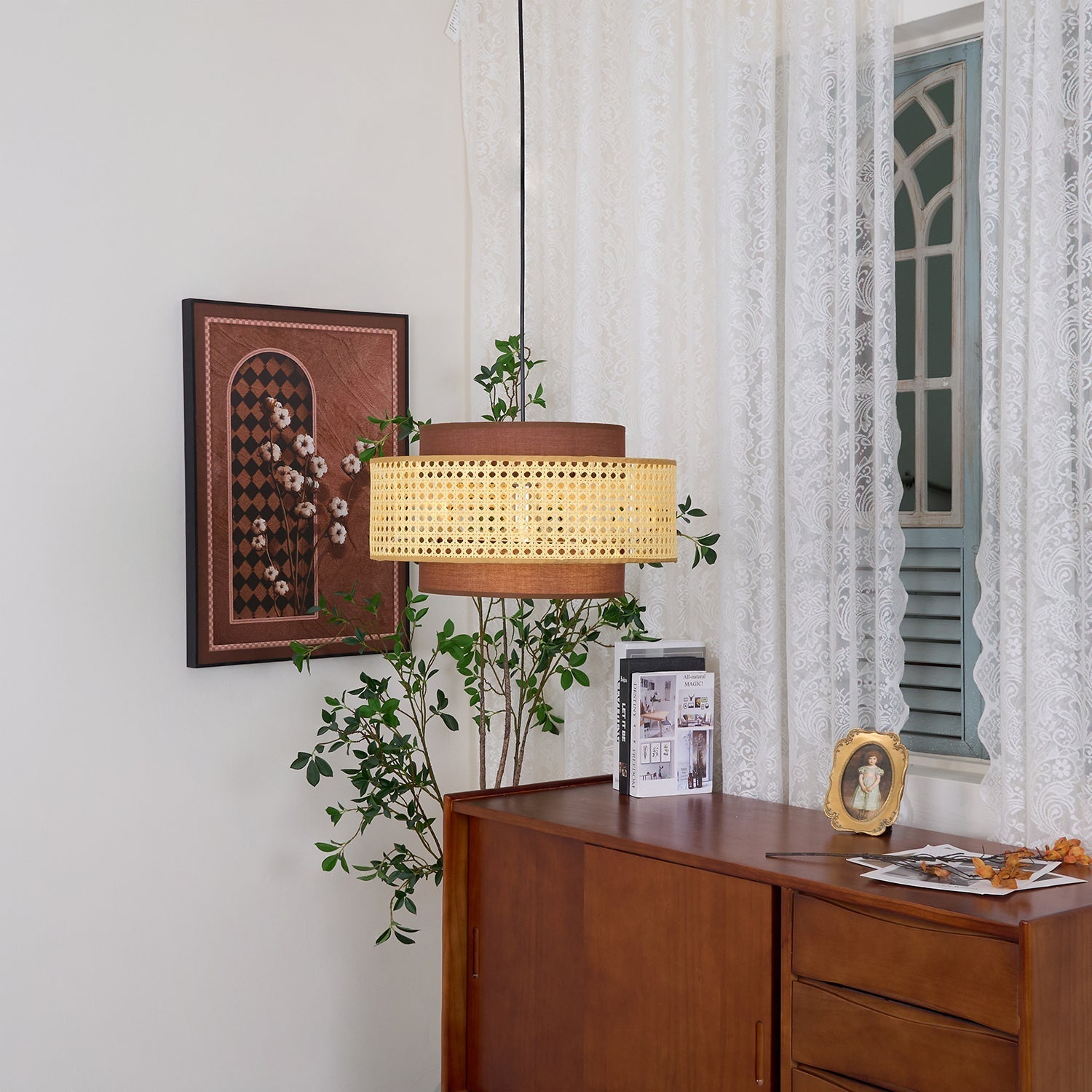 Drum Shade Pendant Light - Blowlighting