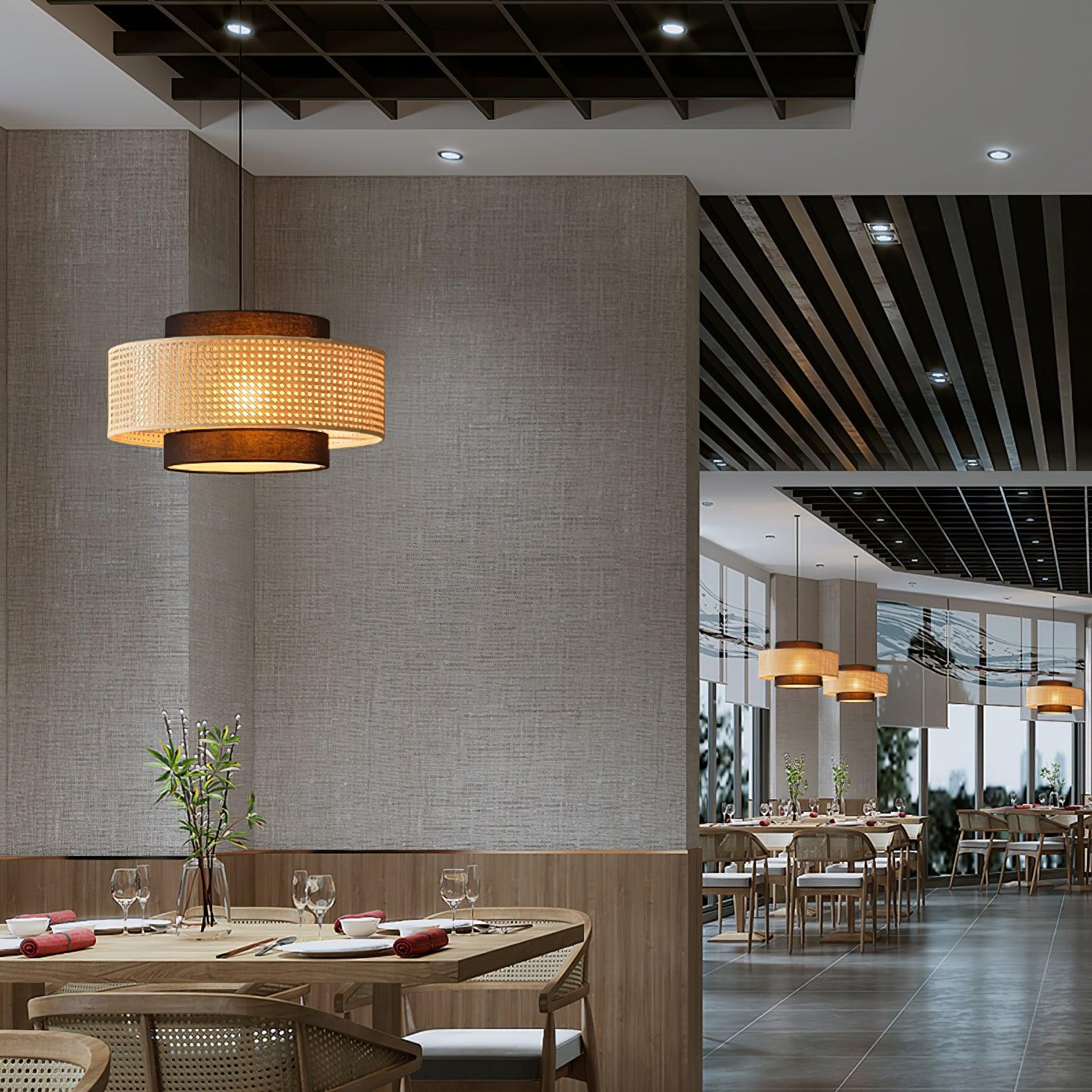 Drum Shade Pendant Light - Blowlighting