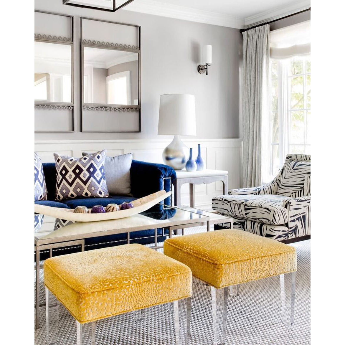 Knight Modern Minimalist Fabric Glass Wall Lamp - Lamp Copper