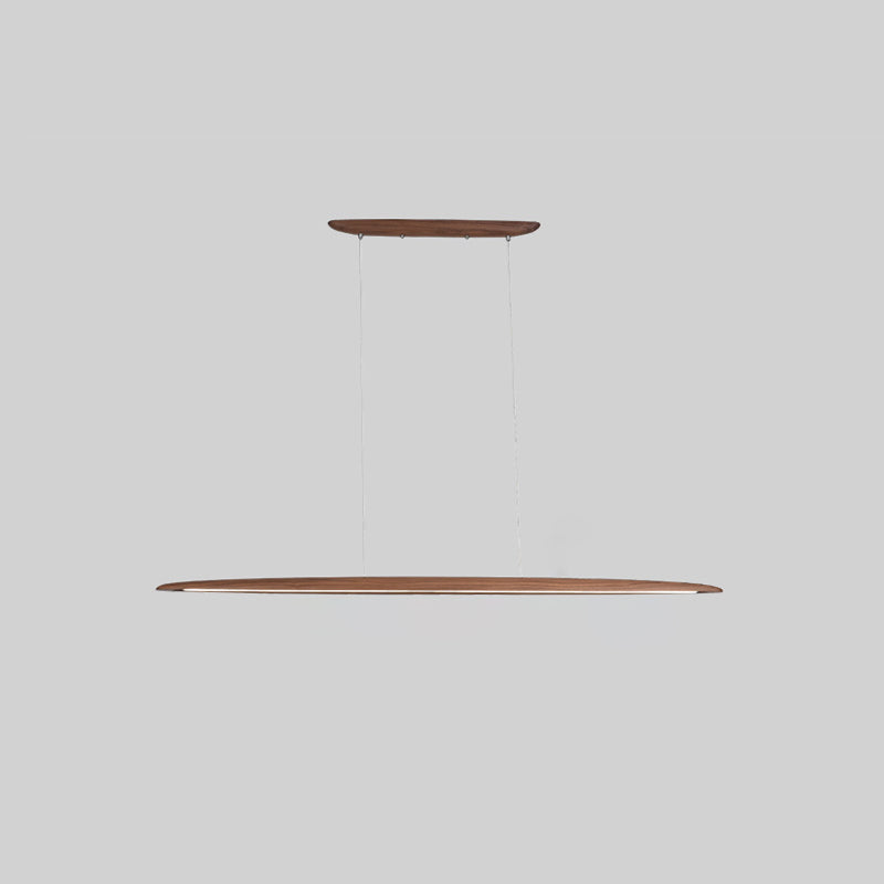Zing Modern Minimalist Walnut Wood Pendant Lamp - Lamp Copper