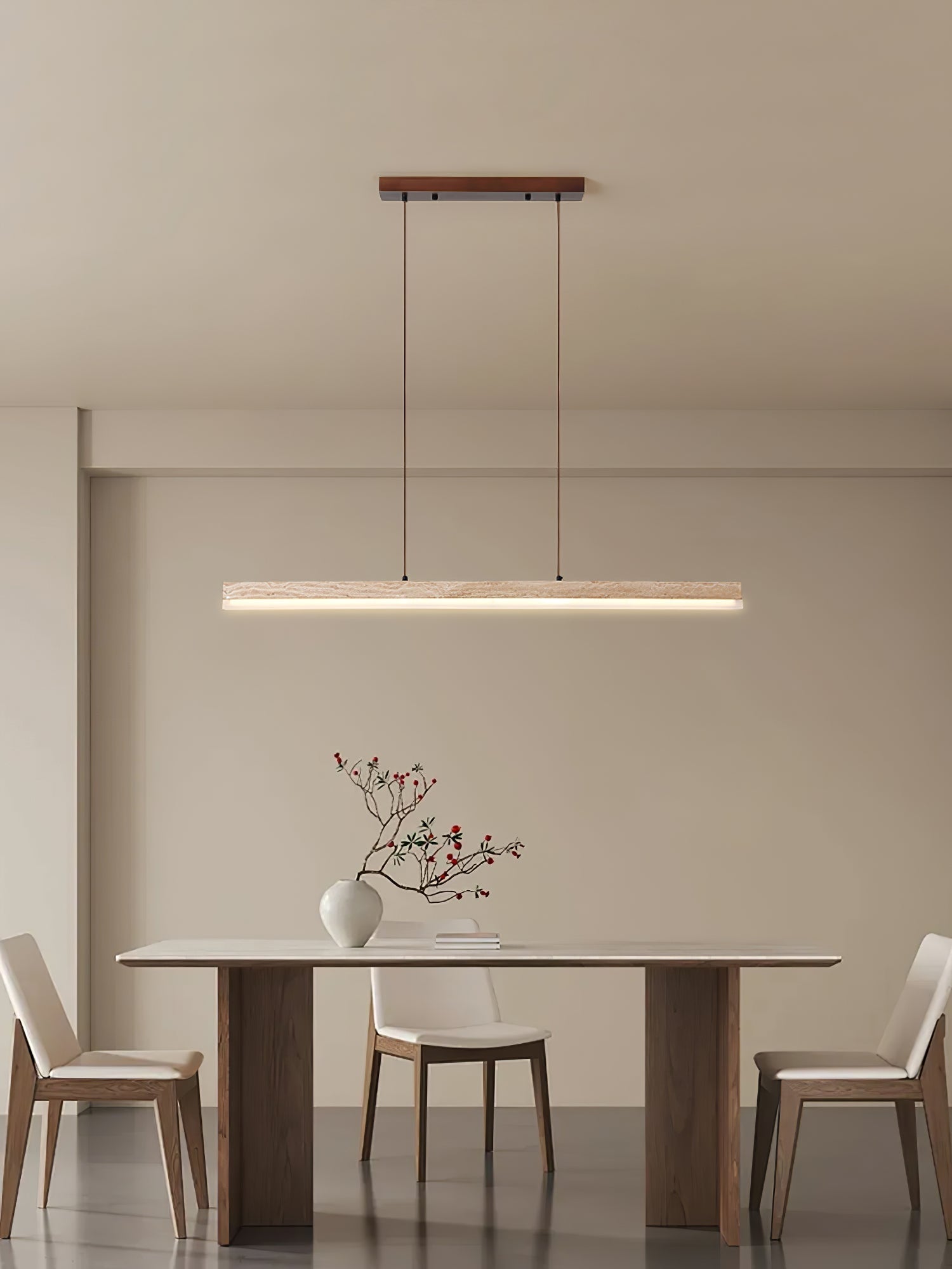 Ivsoryra Rectangular Travertine Pendant Light - Letslighting